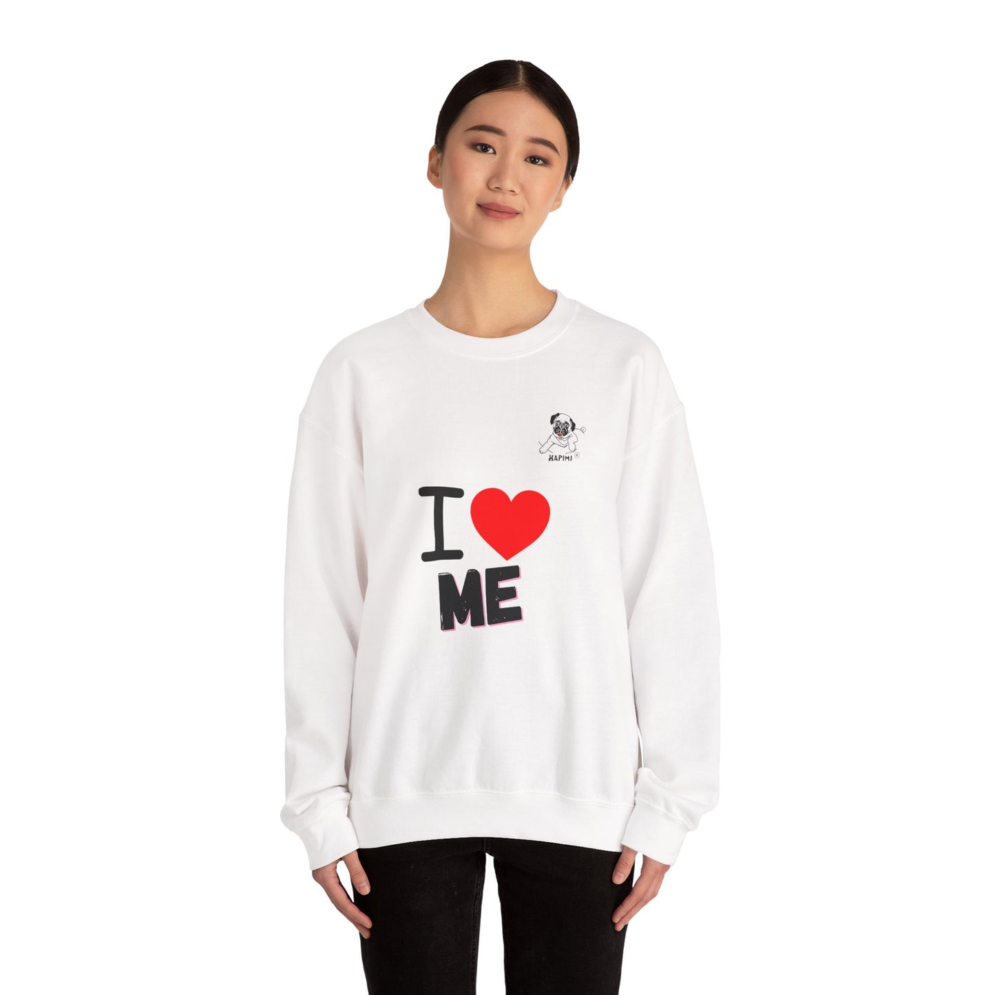 HAPIMI "I Love Me" Collection – Unisex Crewneck Sweatshirt