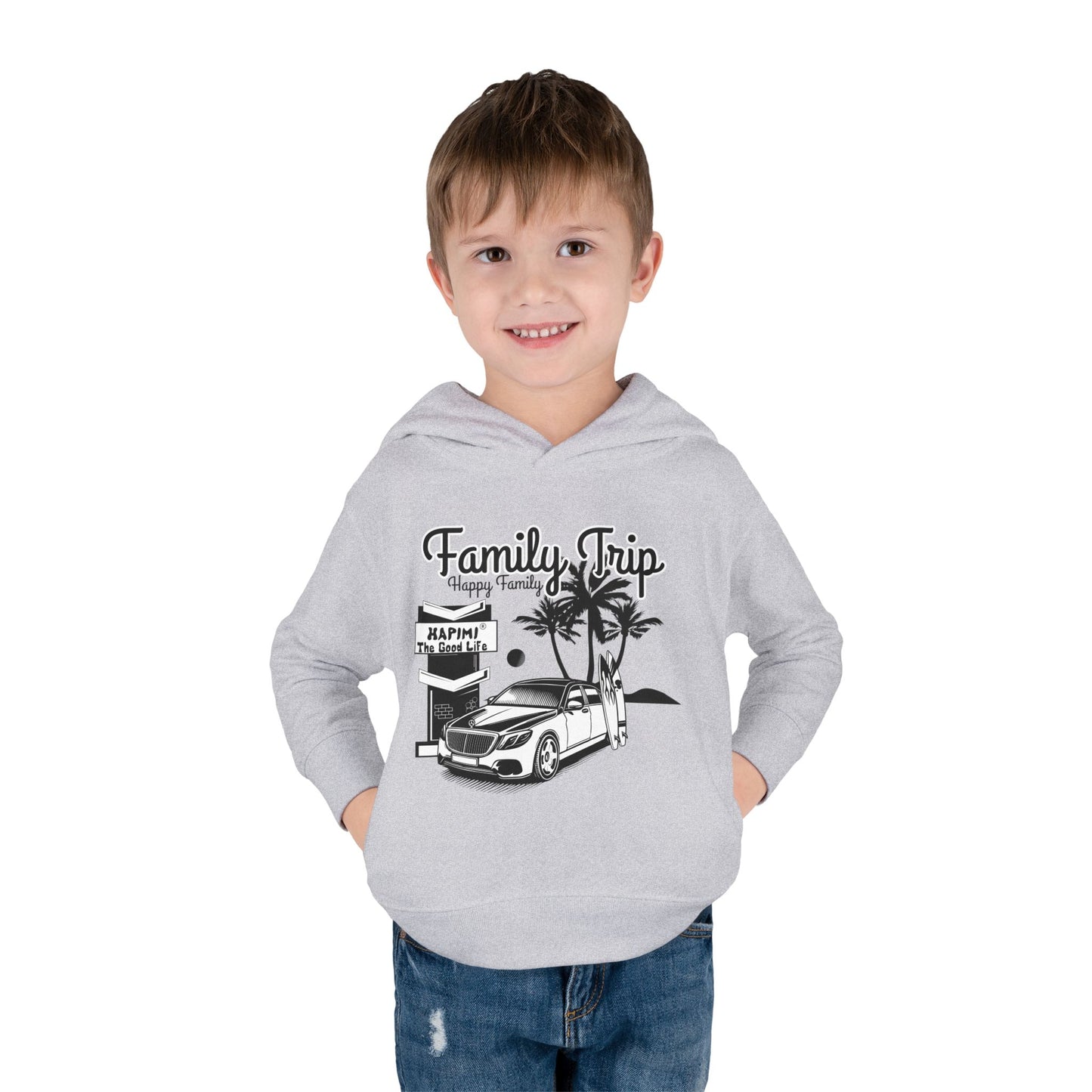 Family Trip Toddler Pullover Fleece Hoodie