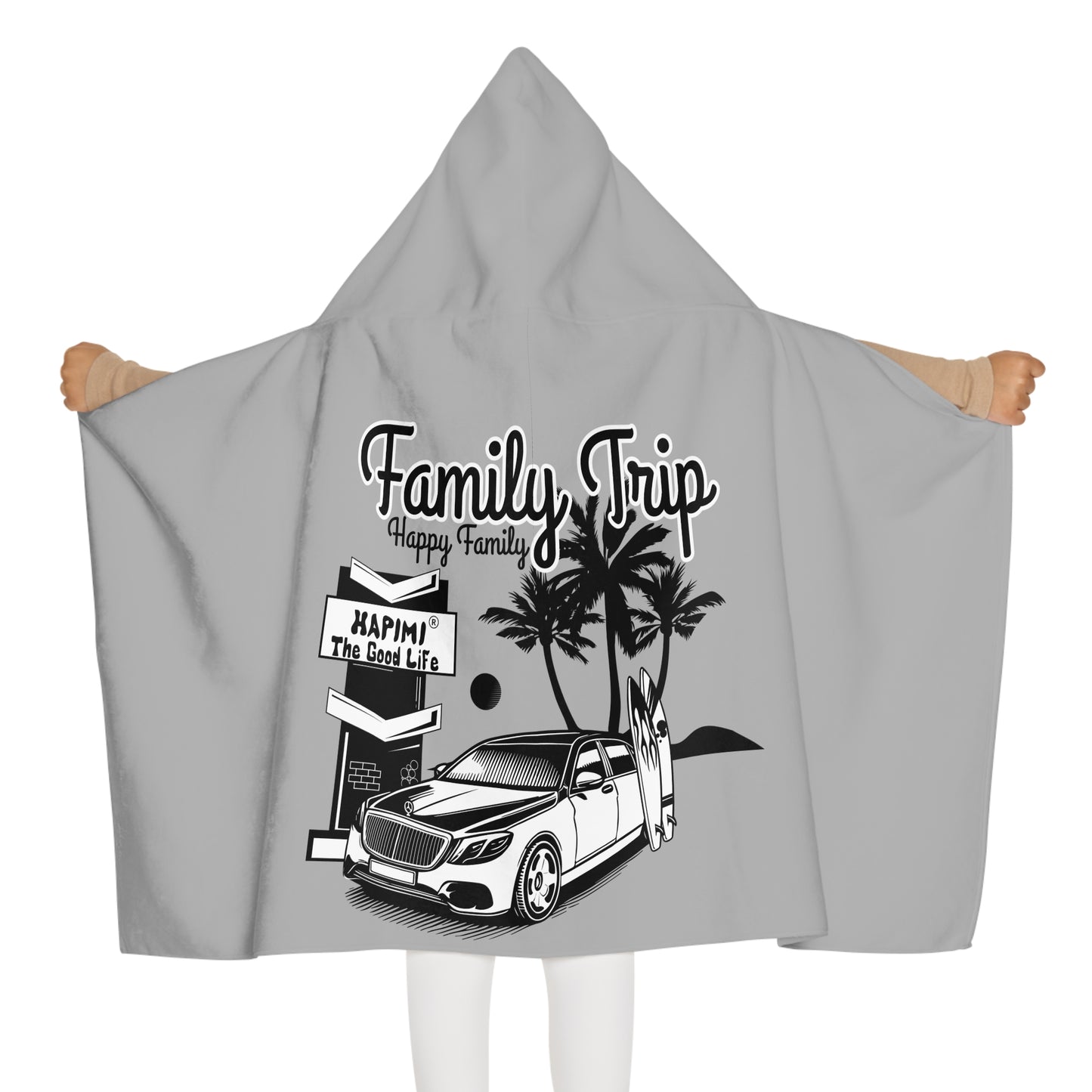 Family Trip Youth Hooded Towel