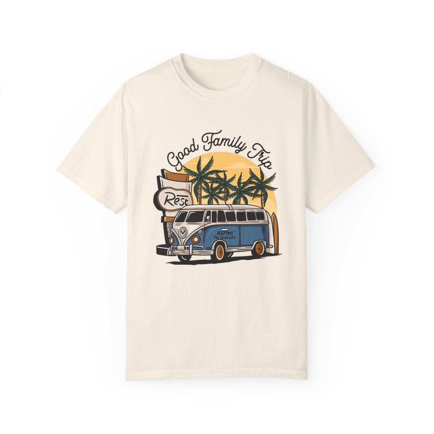 Good Family Trip Unisex Garment-Dyed T-shirt