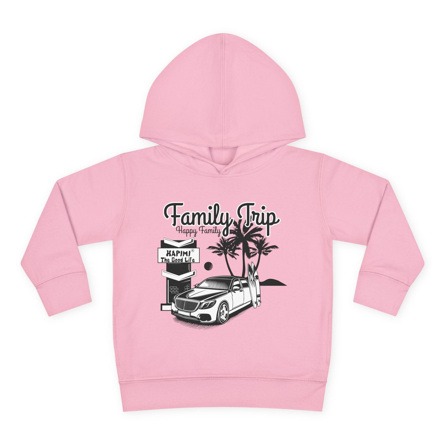 Family Trip Toddler Pullover Fleece Hoodie