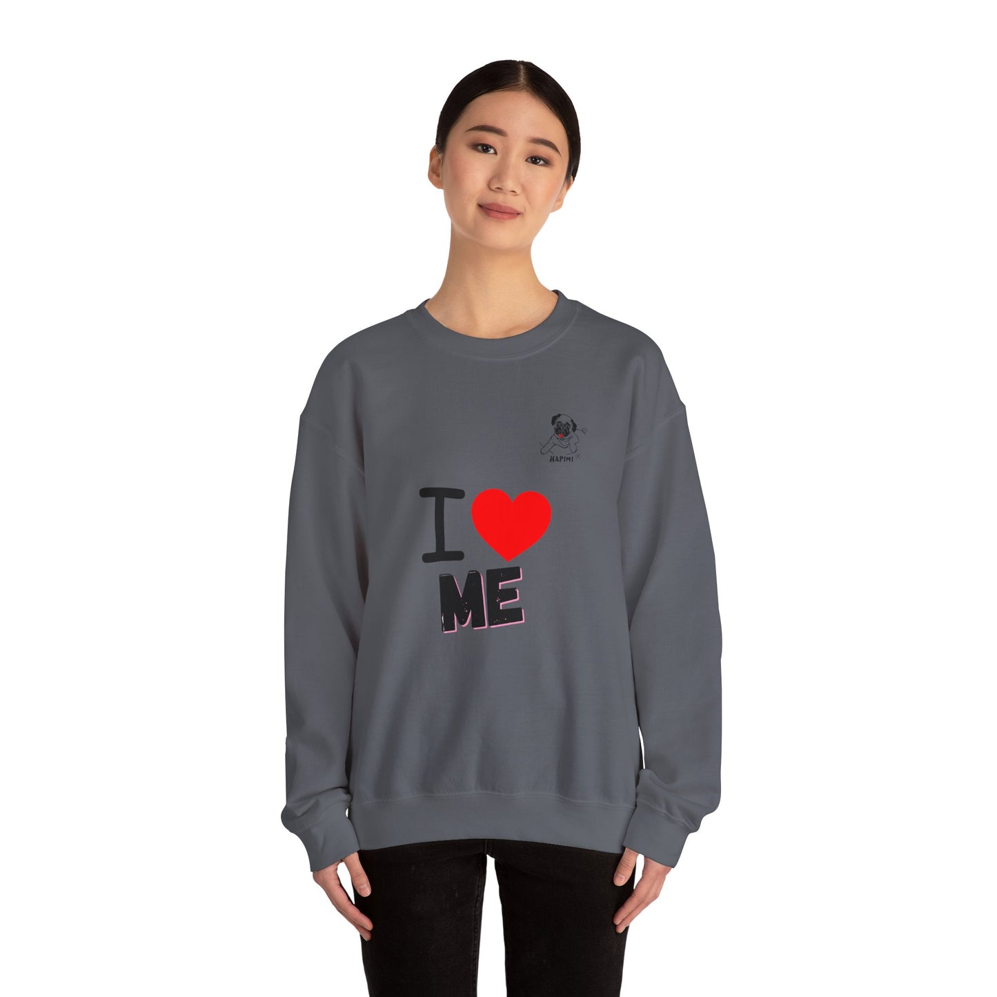 HAPIMI "I Love Me" Collection – Unisex Crewneck Sweatshirt