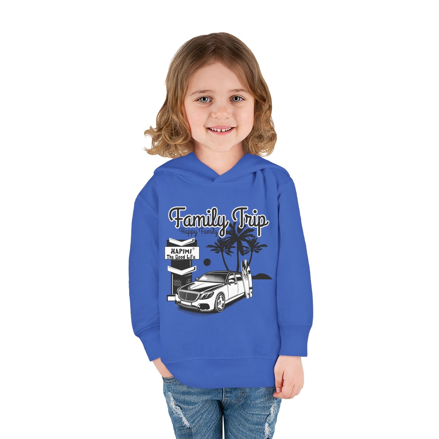 Family Trip Toddler Pullover Fleece Hoodie