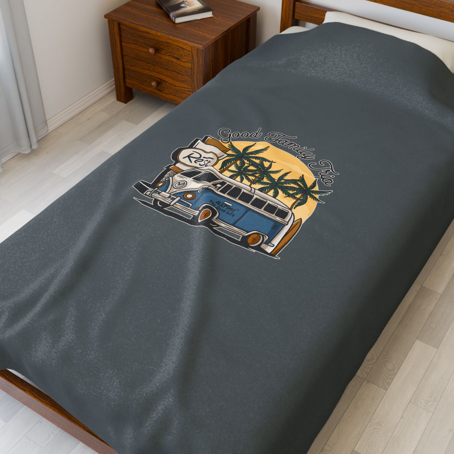 Good Family Trip Velveteen Plush Blanket