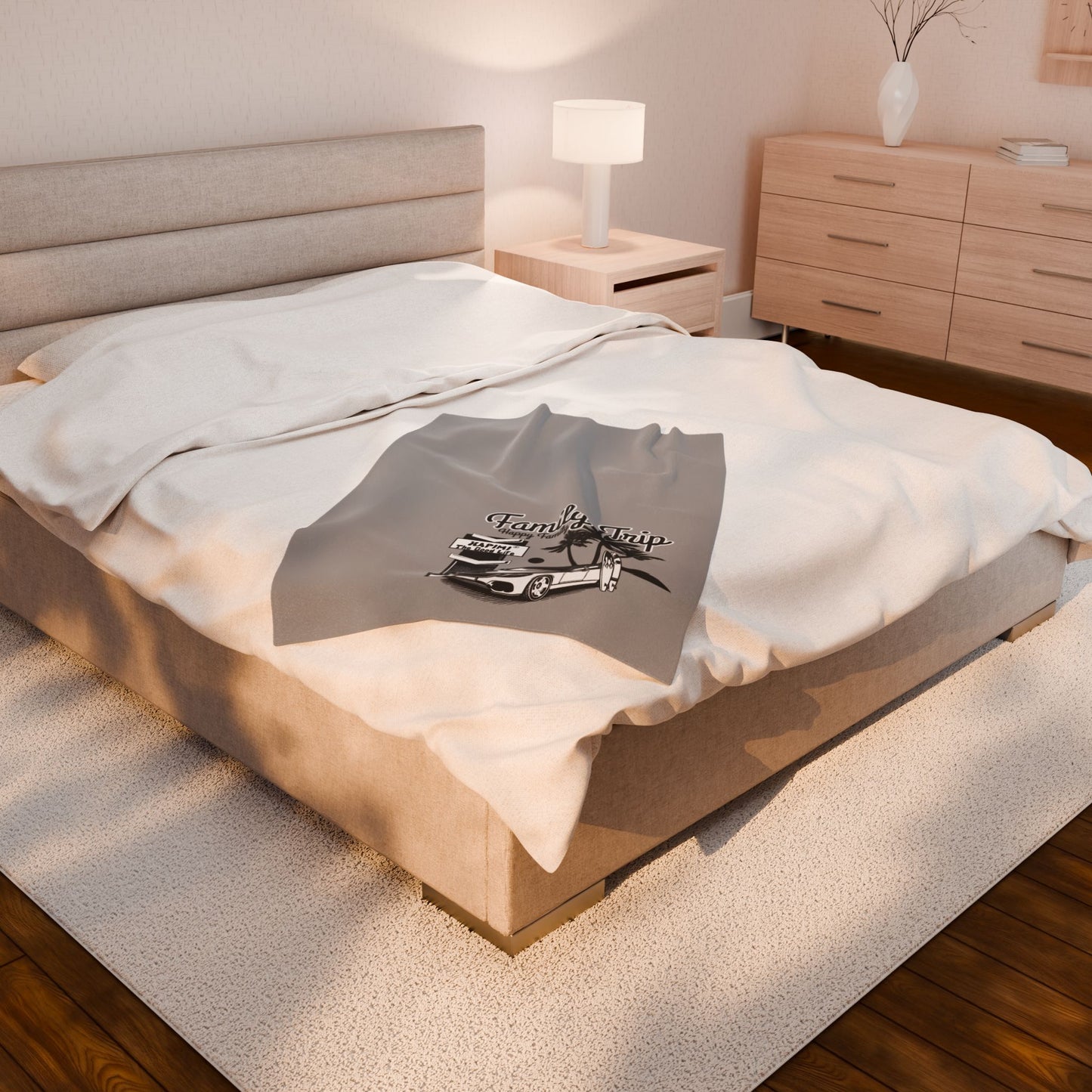 Family Trip Velveteen Plush Blanket