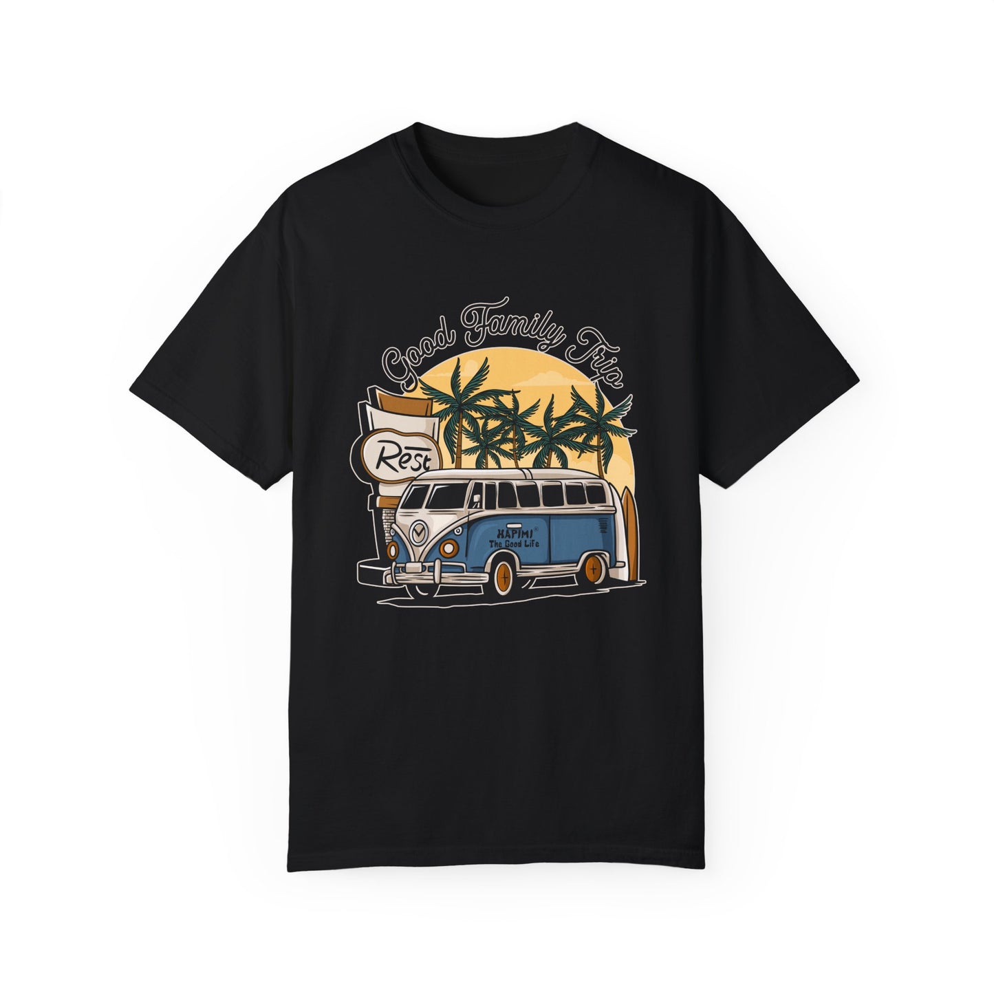 Good Family Trip Unisex Garment-Dyed T-shirt