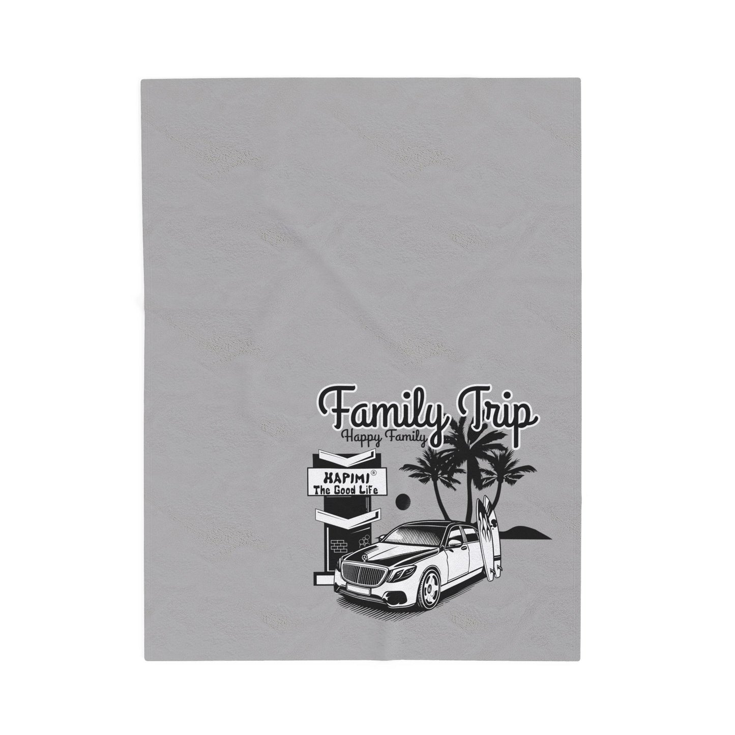 Family Trip Velveteen Plush Blanket