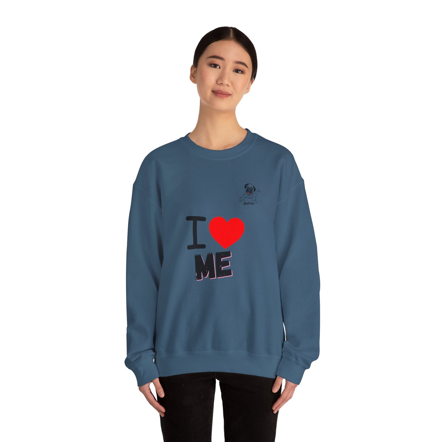 HAPIMI "I Love Me" Collection – Unisex Crewneck Sweatshirt
