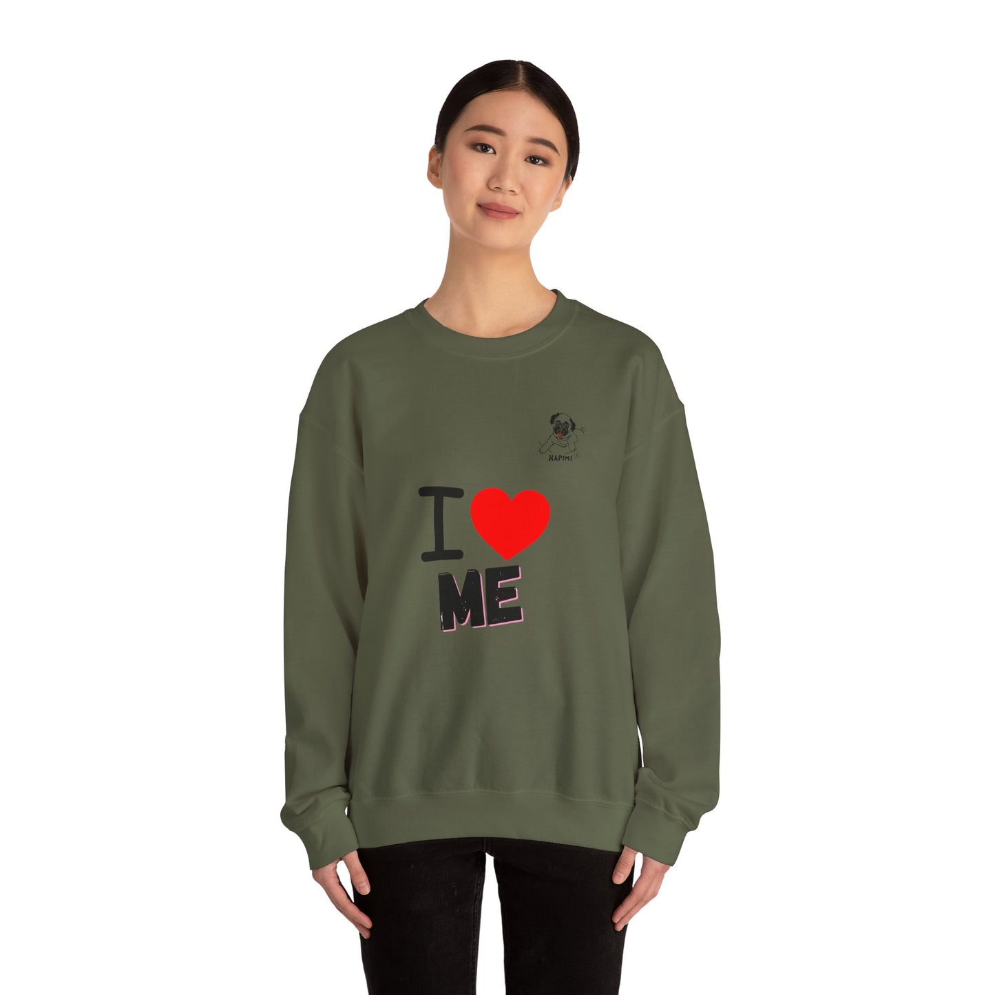 HAPIMI "I Love Me" Collection – Unisex Crewneck Sweatshirt