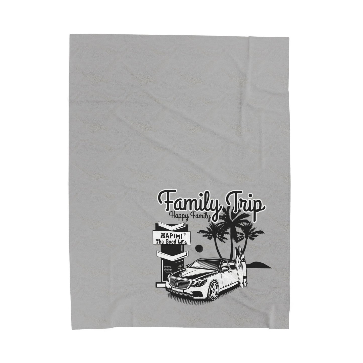 Family Trip Velveteen Plush Blanket