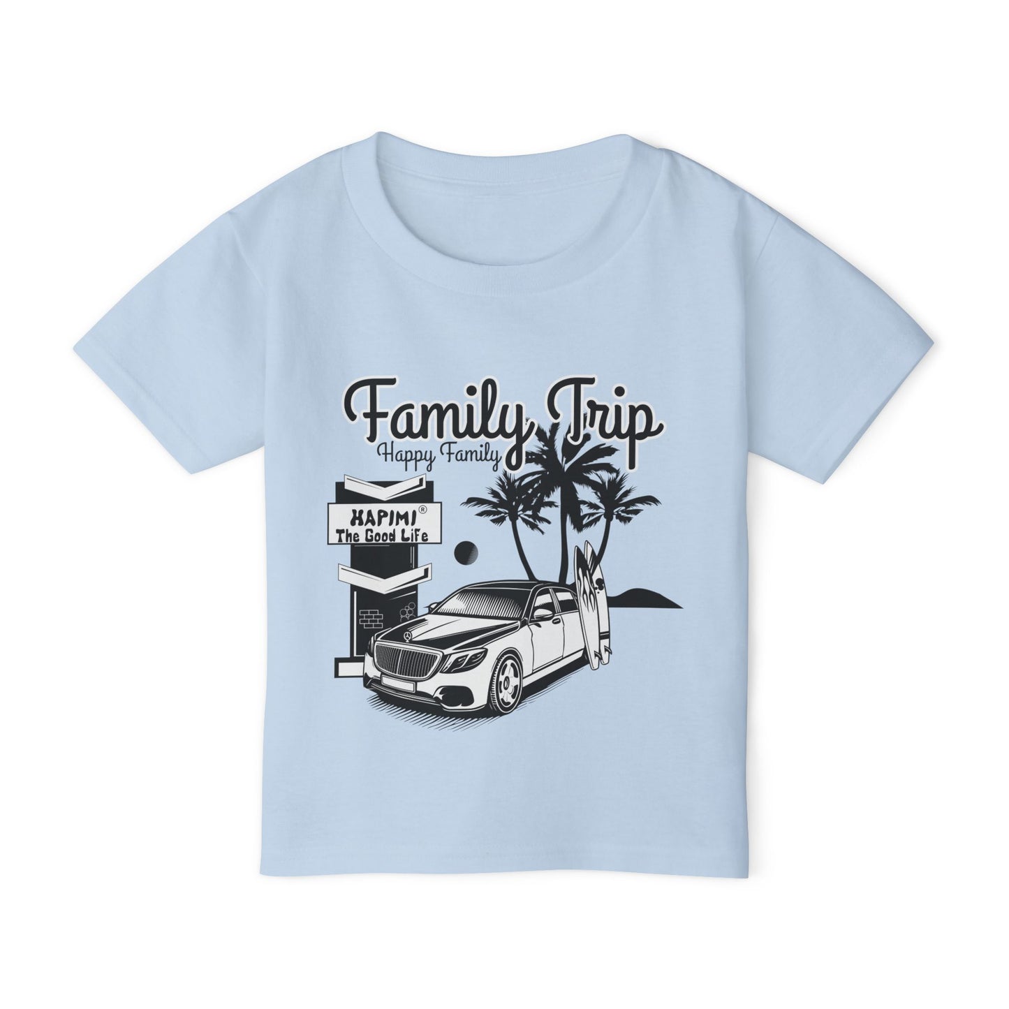 HAPIMI Family Trip Toddler T-Shirt – Soft, Stylish, and Eco-Friendly