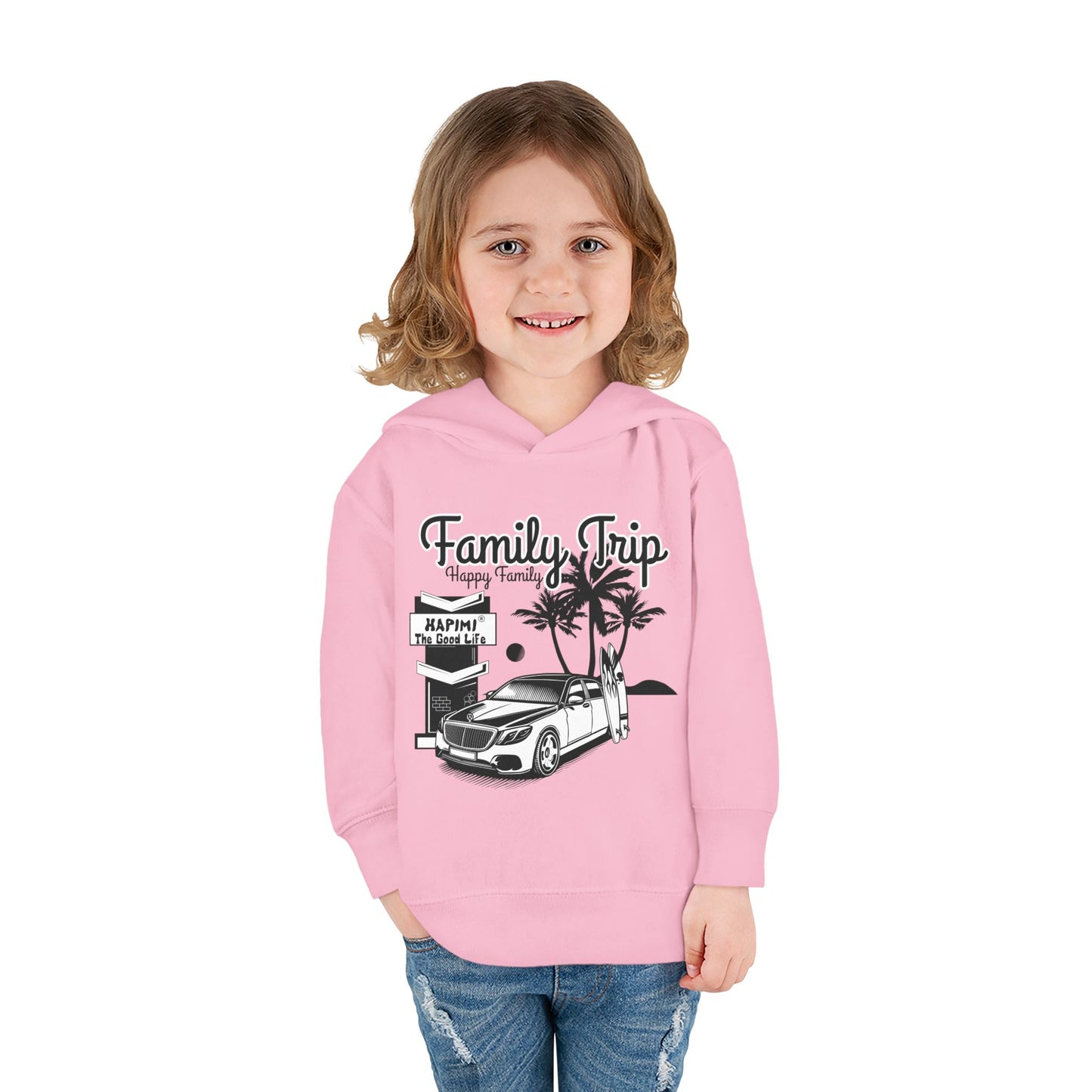 Family Trip Toddler Pullover Fleece Hoodie