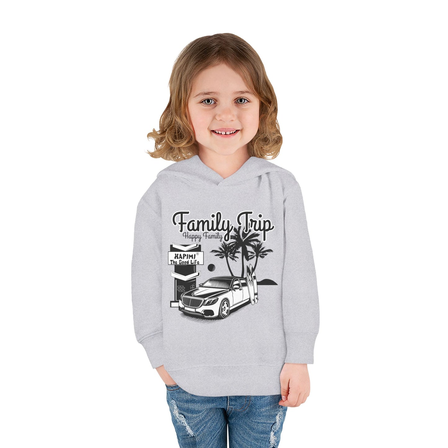 Family Trip Toddler Pullover Fleece Hoodie