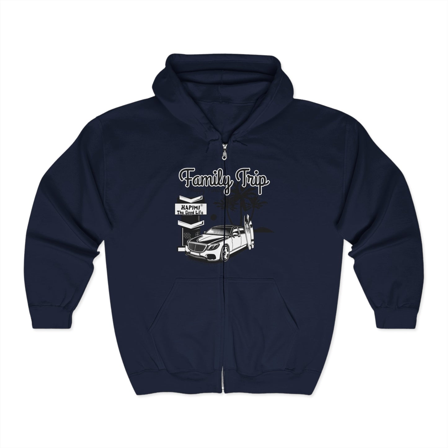 Family Trip Unisex Heavy Blend™ Full Zip Hooded Sweatshirt