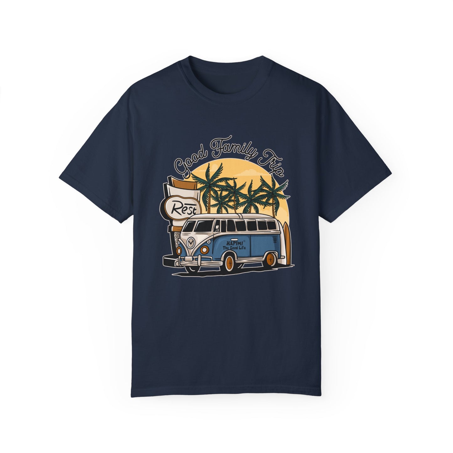 Good Family Trip Unisex Garment-Dyed T-shirt