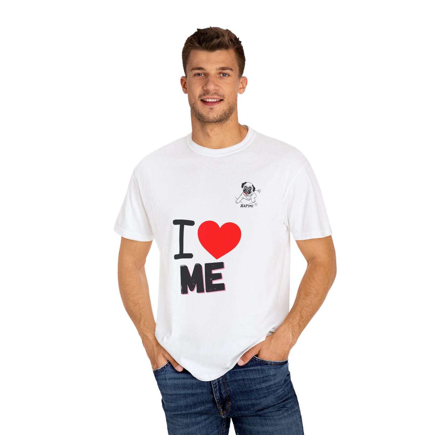 HAPIMI "I Love Me" Collection – Comfort Colors Garment-Dyed Tee