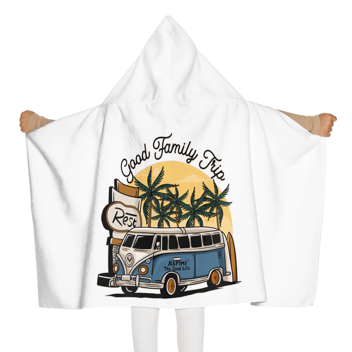 Good Family Trip HAPIMI – Kids Towel Hoodie
