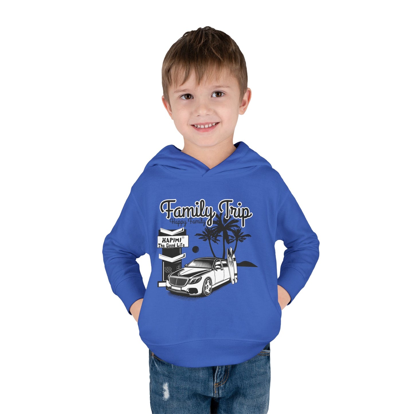 Family Trip Toddler Pullover Fleece Hoodie