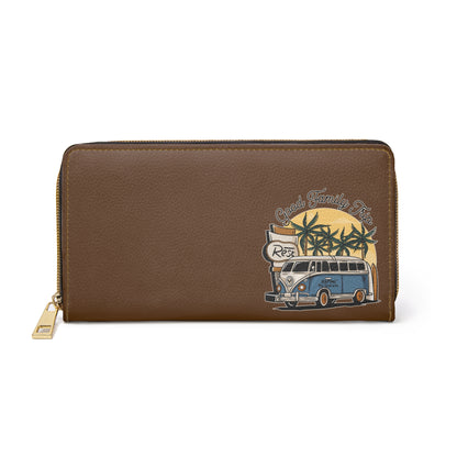 Good Family Trip HAPIMI – Signature Faux Leather Wallet