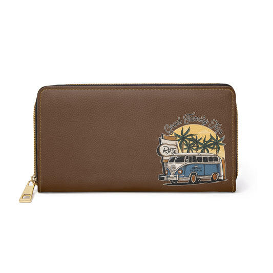 Good Family Trip HAPIMI – Signature Faux Leather Wallet