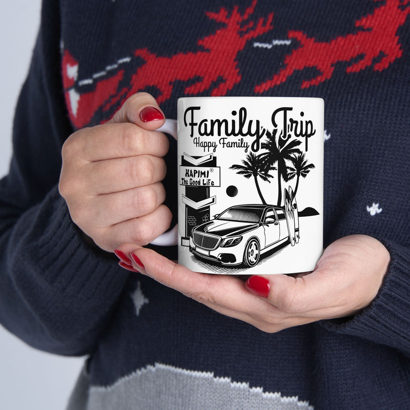 Family Trip Ceramic Coffee Mug – Sip in Style (11oz, 15oz)