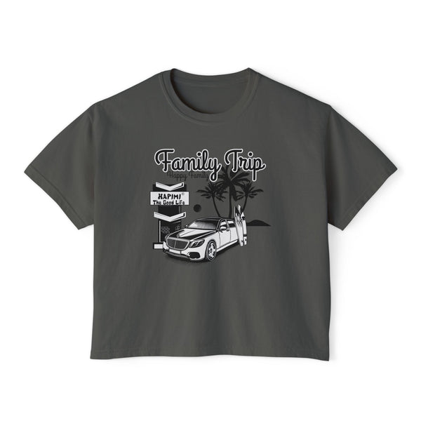 Family Trip Women's Boxy Tee – Ethically Made, Effortlessly Stylish