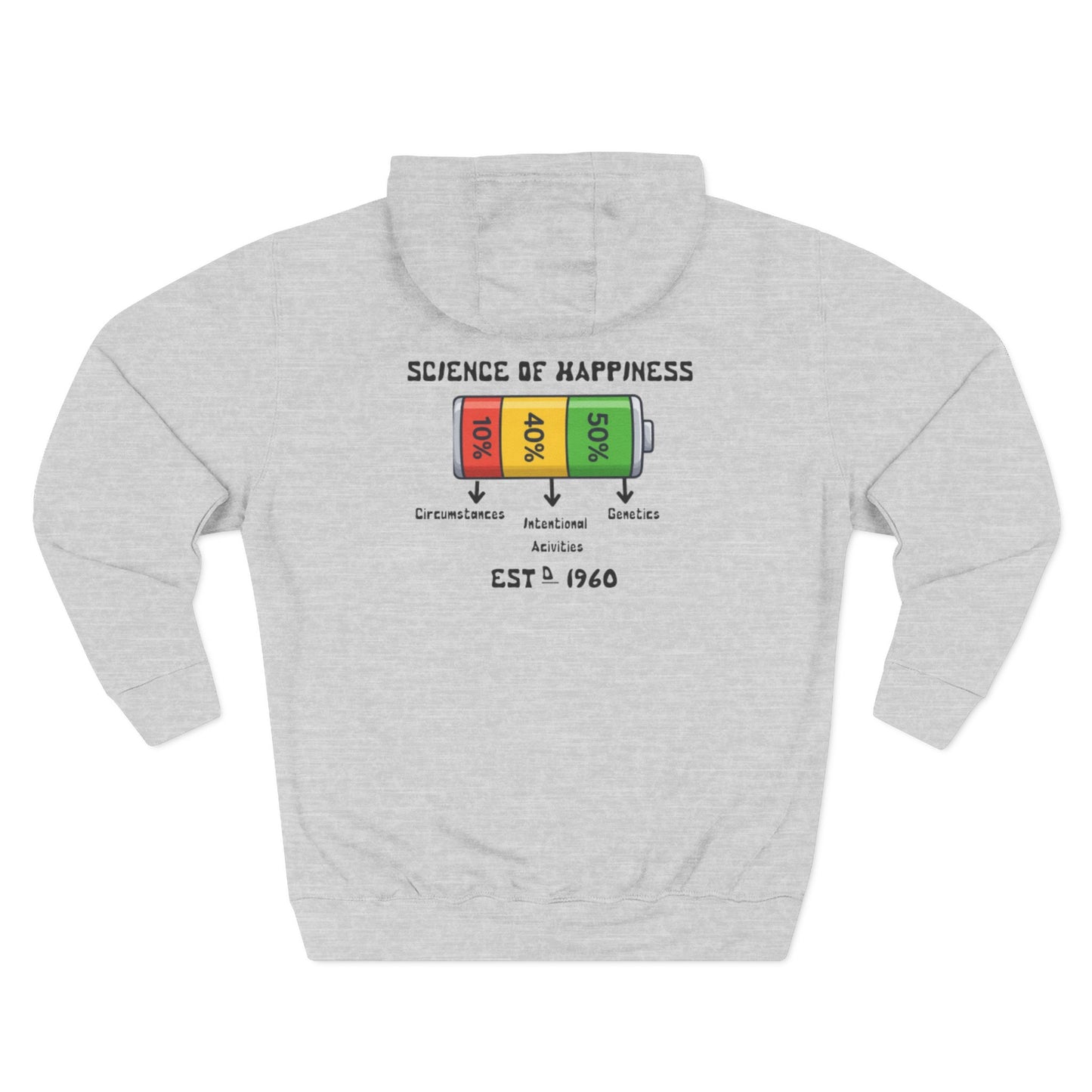 Three-Panel Fleece Hoodie