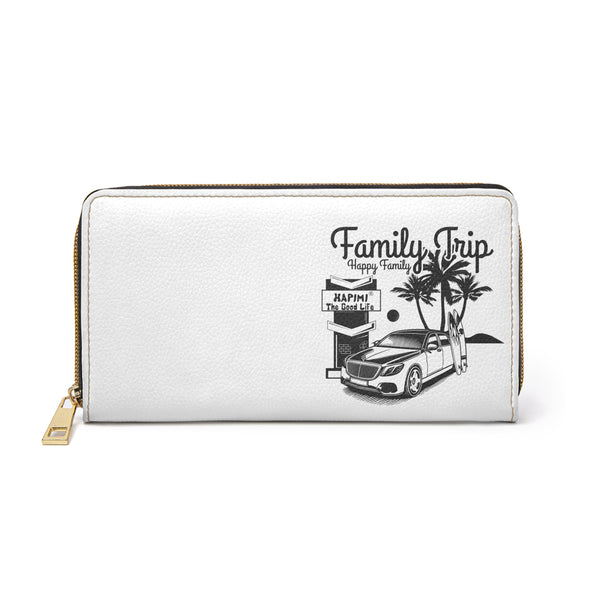 Family Trip Zipper Wallet