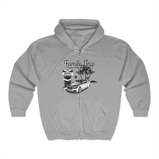 Family Trip Unisex Heavy Blend™ Full Zip Hooded Sweatshirt