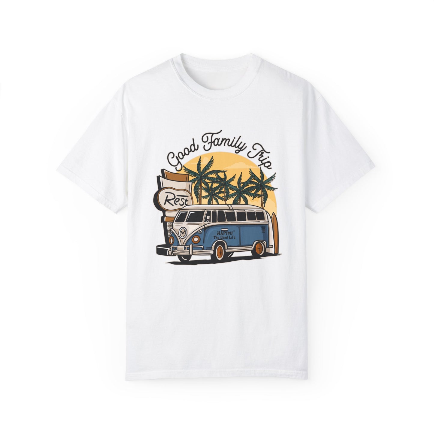 Good Family Trip Unisex Garment-Dyed T-shirt