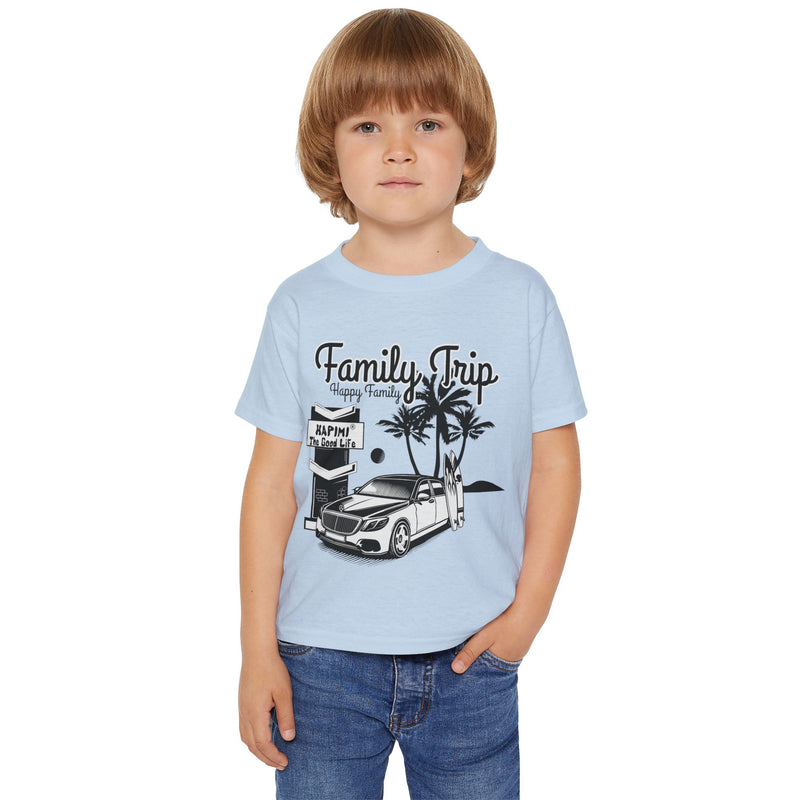 HAPIMI Family Trip Toddler T-Shirt – Soft, Stylish, and Eco-Friendly