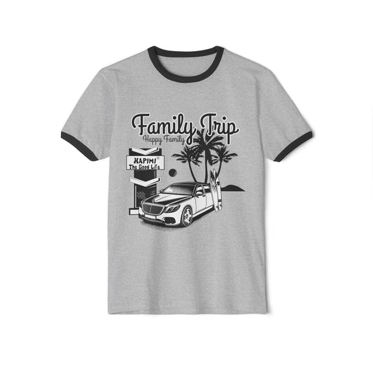 Family Trip Unisex Cotton Ringer T-Shirt