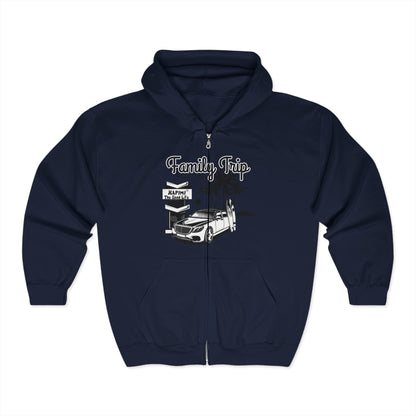 Family Trip Unisex Heavy Blend™ Full Zip Hooded Sweatshirt