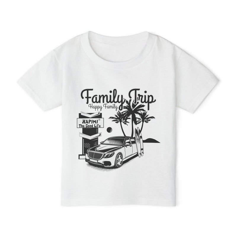 HAPIMI Family Trip Toddler T-Shirt – Soft, Stylish, and Eco-Friendly