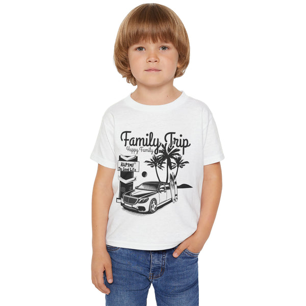 HAPIMI Family Trip Toddler T-Shirt – Soft, Stylish, and Eco-Friendly