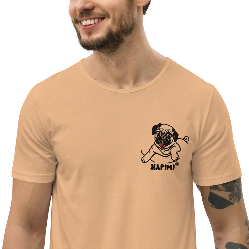 Mapimi Men's Curved Hem T-Shirt